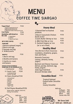 FOOD MENU P.1